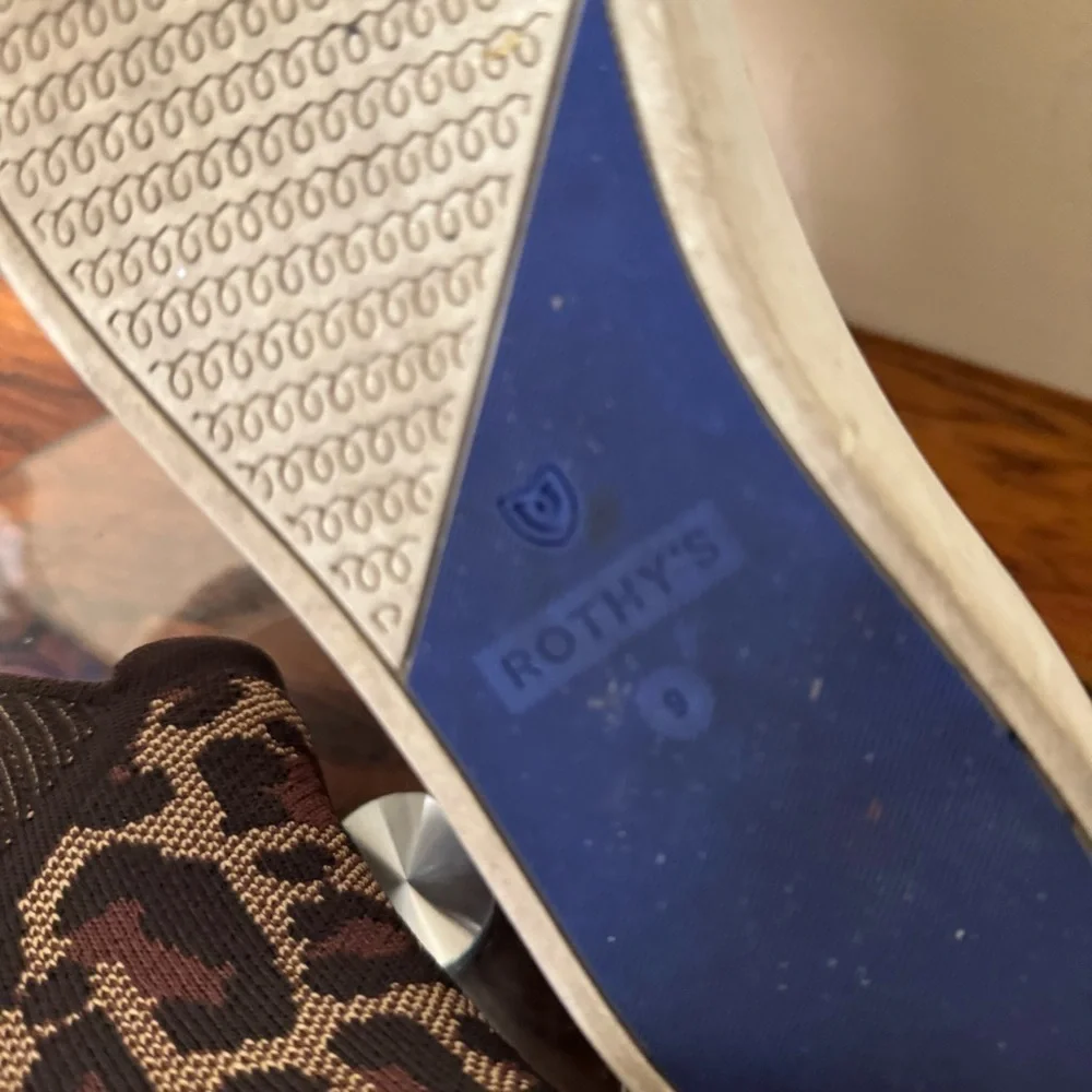 Rothy’s Wildcat Cheetah Print Chelsea Sneaker